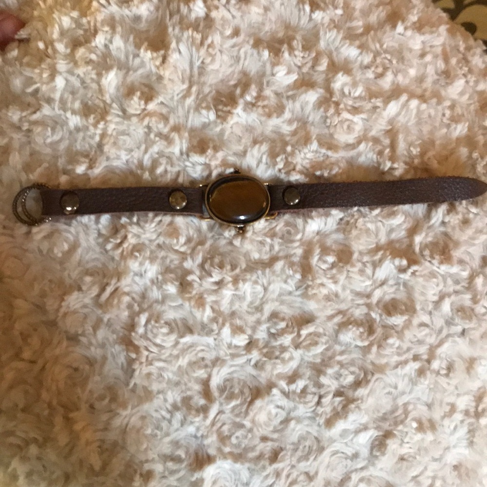 Lucky brand leather tiger eye bracelet - Picture 3 of 7